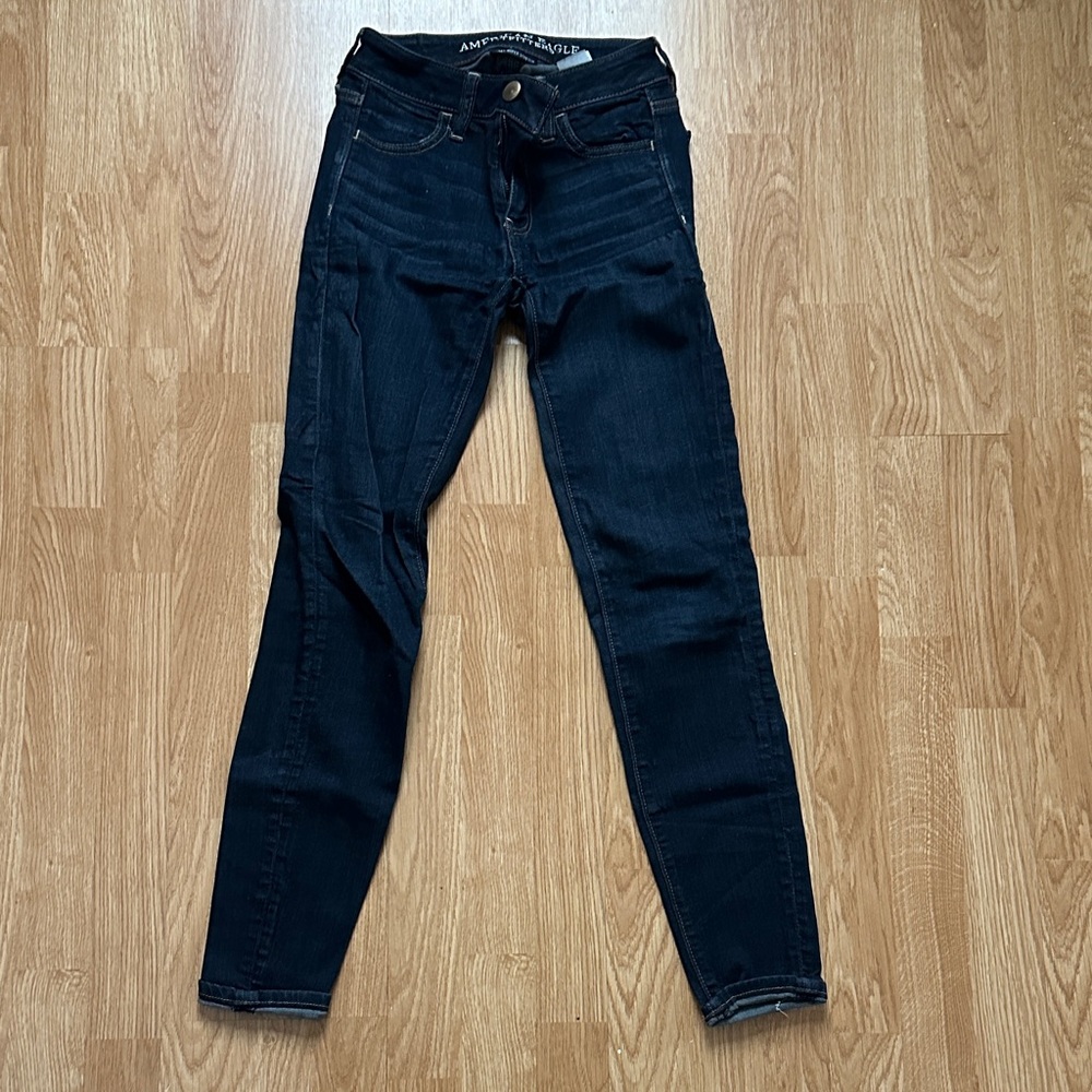 American Eagle Outfitters Dark Blue Skinny Jeans